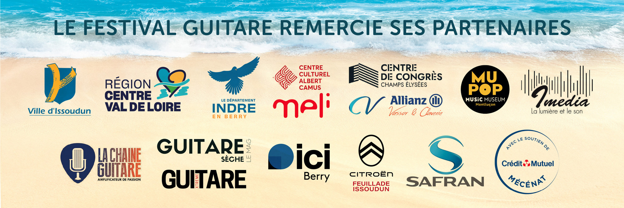 Partenaires du 37ème Festival Guitare Issoudun 2025